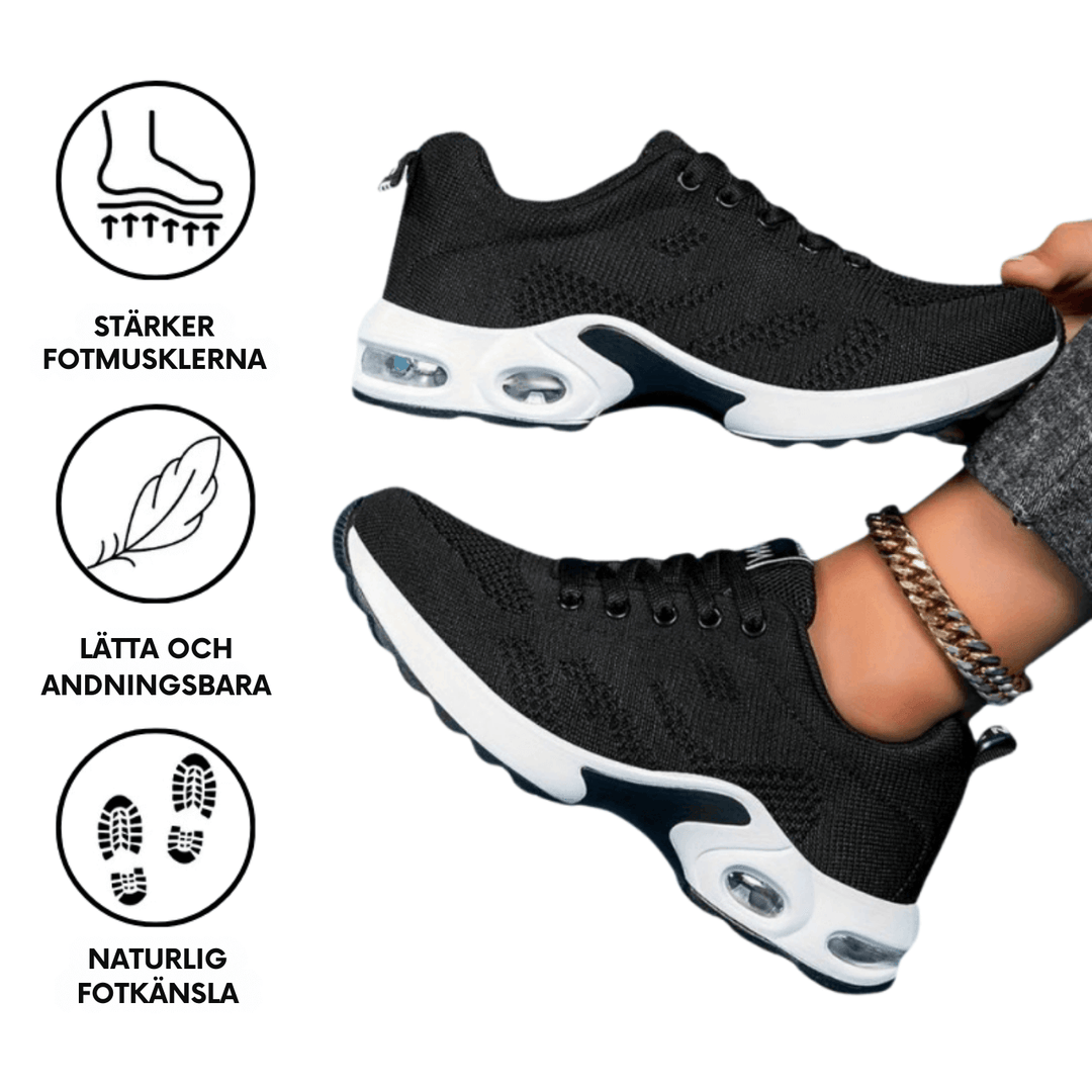 "ErgoFlex ortopediska skor dam, ergonomisk design, flera färger, komfort och stöd för långa promenader."