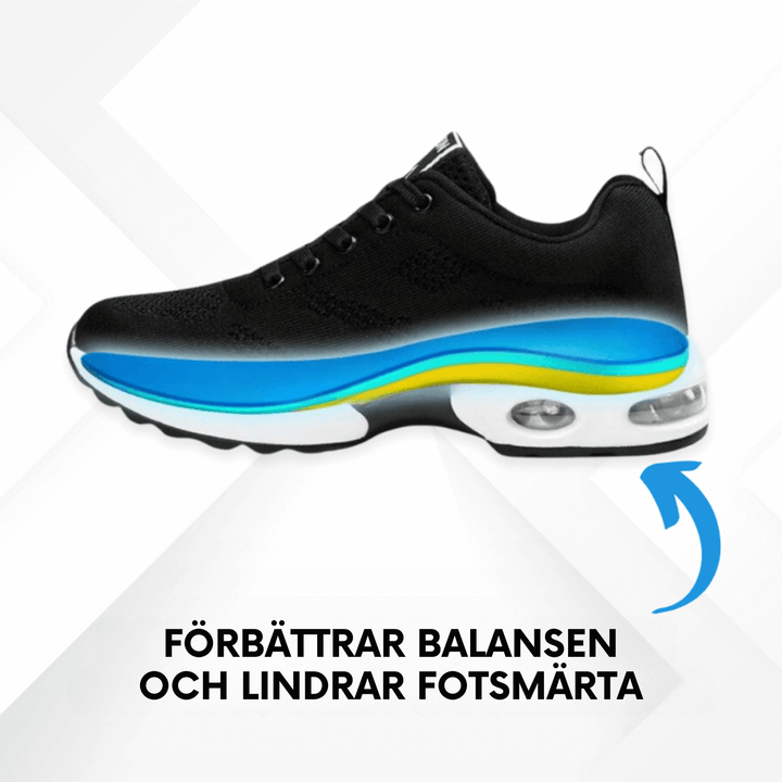 "ErgoFlex ortopediska skor dam, ergonomisk design, flera färger, komfort och stöd för långa promenader."