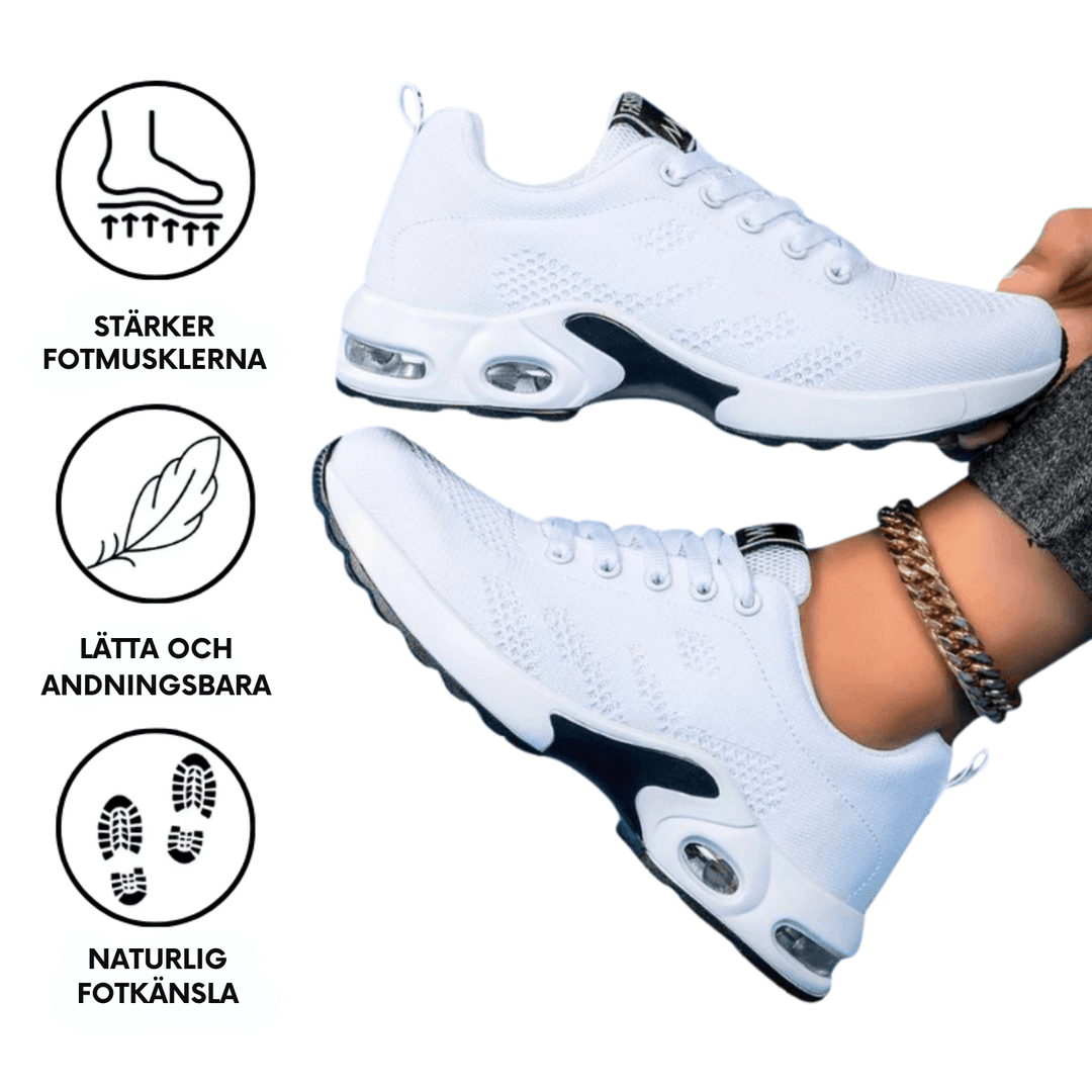 "ErgoFlex ortopediska skor dam, ergonomisk design, flera färger, komfort och stöd för långa promenader."
