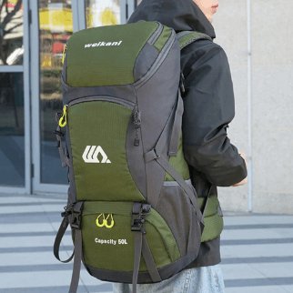 Ergonomisk 50L ryggsäck för vandring - Glowseva