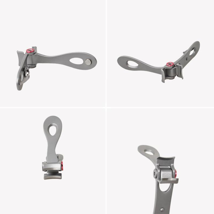 "Ergonomisk nagelklippare för tjocka naglar med silver och svart design, skarpa rostfria stålblad för exakt klippning."