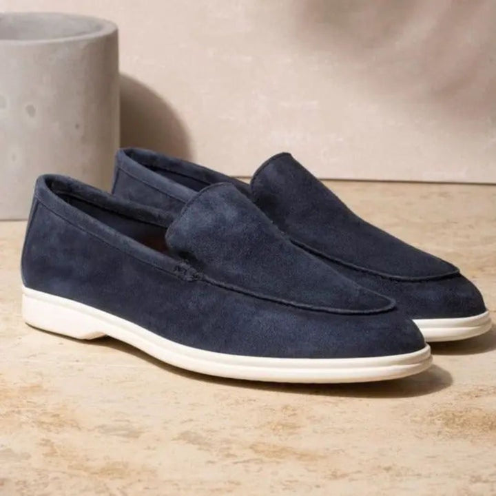 "Erik elegant läderloafers i beige, design med premium komfort, sofistikerat val för moderna män"