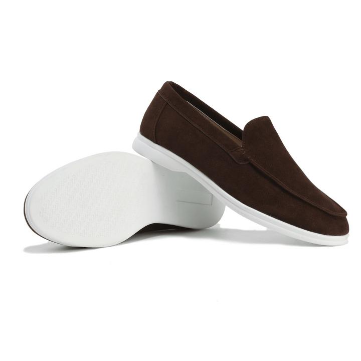 "Erik elegant läderloafers i beige, design med premium komfort, sofistikerat val för moderna män"