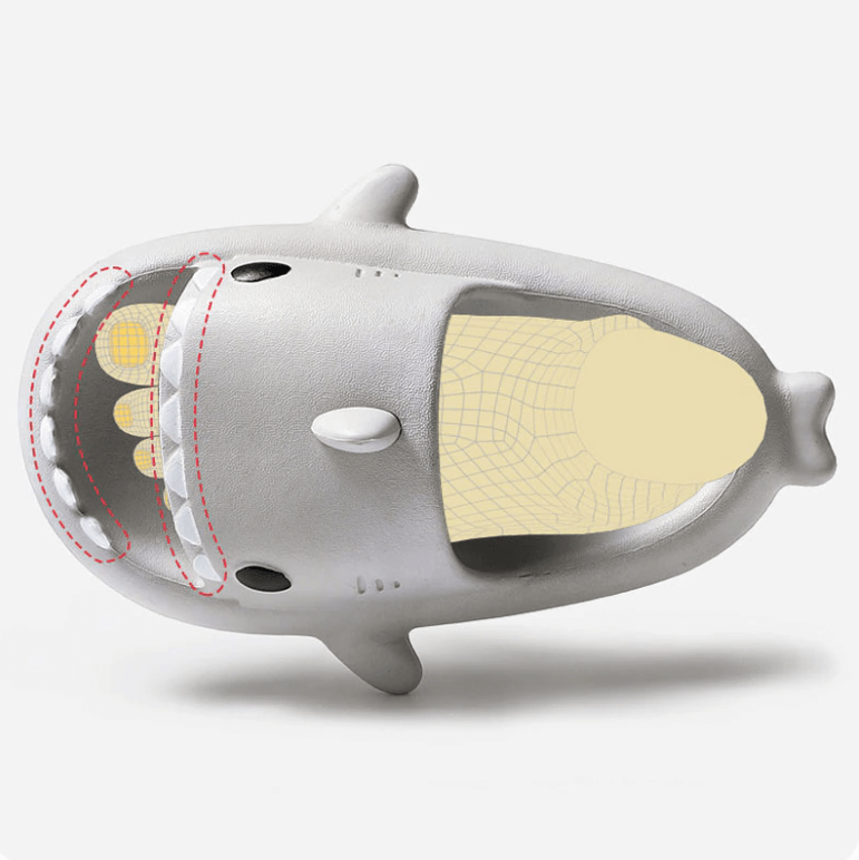 Hajtosslor i EVA-material presenterade jämte varandra, storlek 15-22cm, multifärgade