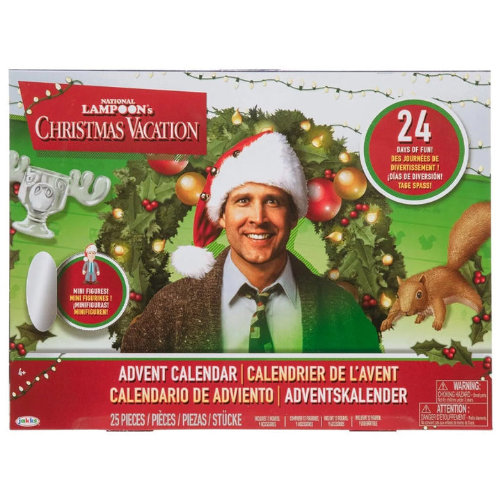 "Färgglad adventskalender 2024 med 24 luckor, julig design, papper, 21x18x3 cm, perfekt för familjeglädje i december."