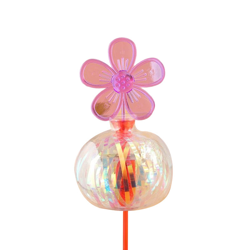 Färgglad bubbelstav för barn, 32 cm, skapar oändliga ljusreflekterande bubblor. Perfekt för lek och dekoration.
