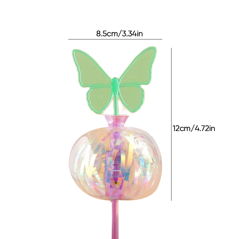 Färgglad bubbelstav för barn, 32 cm, skapar oändliga ljusreflekterande bubblor. Perfekt för lek och dekoration.