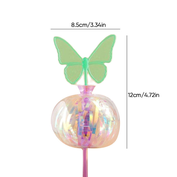 Färgglad bubbelstav för barn, 32 cm, skapar oändliga ljusreflekterande bubblor. Perfekt för lek och dekoration.