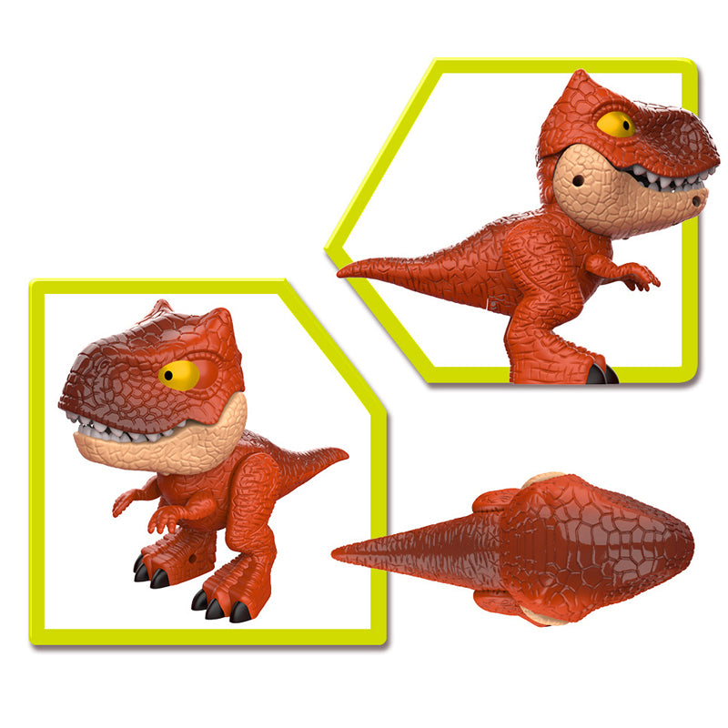 "Färgglad dinosaurie brevpapper leksak med pennvässare, suddgummi och pennhållare, perfekt för barnens kreativitet."