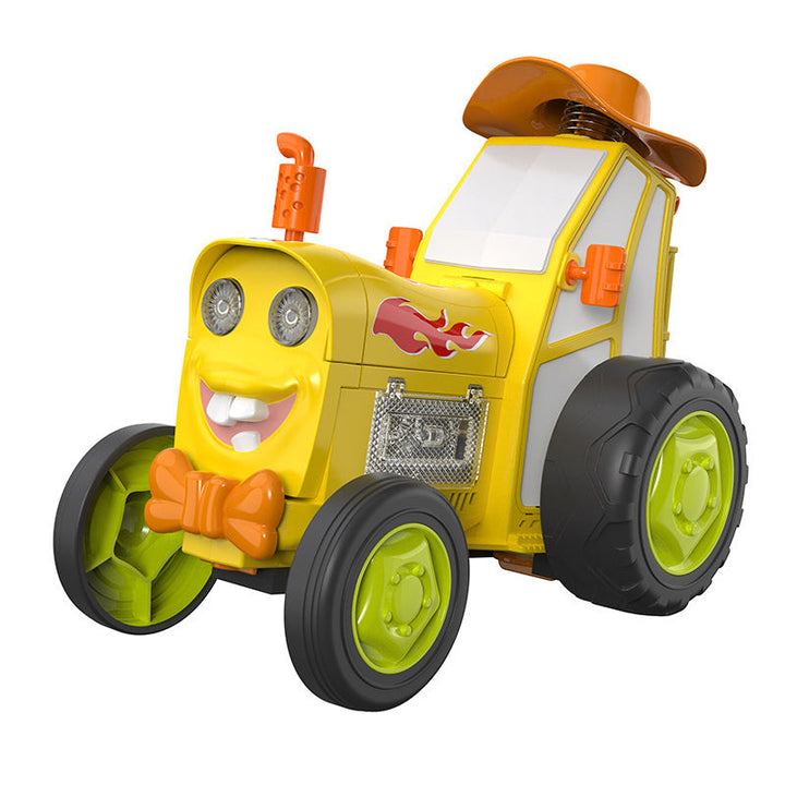 Färgglad fjärrstyrd stuntbil med bländande ljuseffekter; idealisk barnleksak för spänning och underhållning.