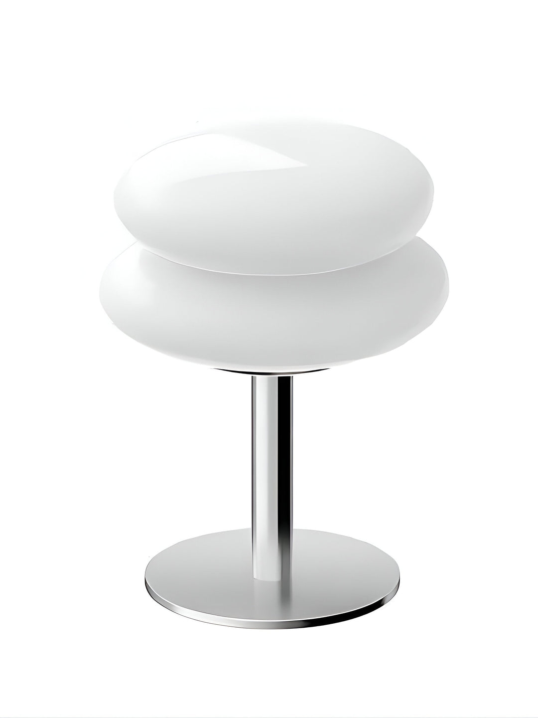 "Färgglad macaroninspirerad bordslampa av glas och järn med trendig design för livlig atmosfär och stilfull dekor."