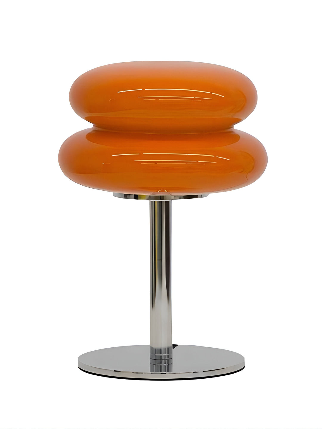 "Färgglad macaroninspirerad bordslampa av glas och järn med trendig design för livlig atmosfär och stilfull dekor."