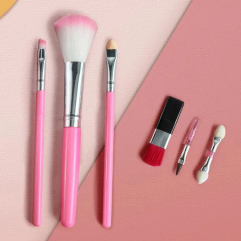 Färgglad Princess Make-up Set för barn med läppstift och ögonskugga, perfekt för kreativ lek och självuttryck.