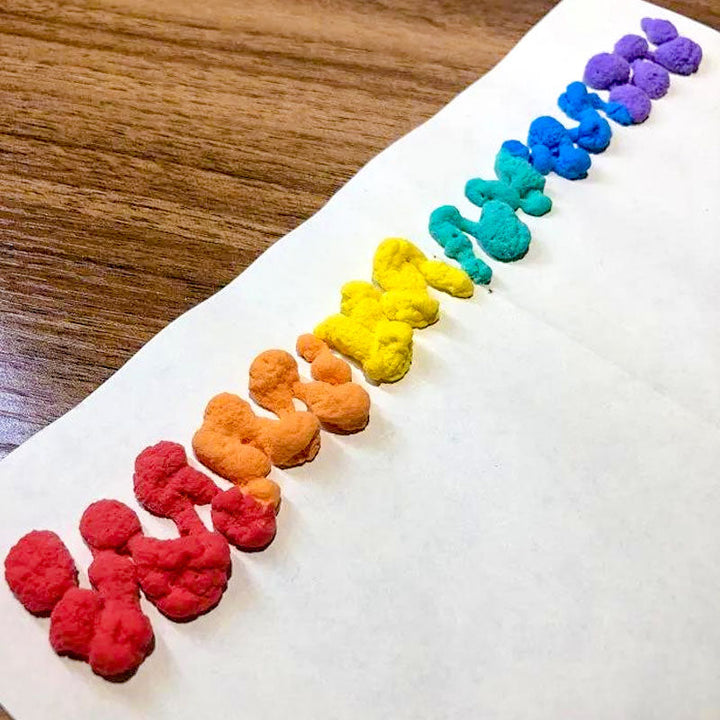 "Färgglada DIY Bubbel Popcorn Ritpennor, 6 st, skapar fluffiga 3D-effekter på papper, glas och plast för barnens konstprojekt