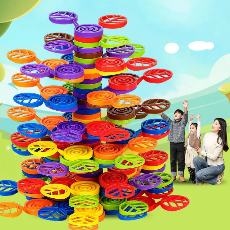 "Färgglada staplingsblockleksaker i ABS-plast för barn, främjar kreativitet och motoriska färdigheter med levande färger."