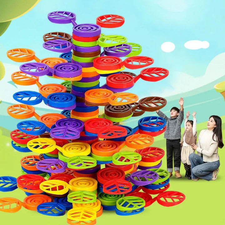 "Färgglada staplingsblockleksaker i ABS-plast för barn, främjar kreativitet och motoriska färdigheter med levande färger."