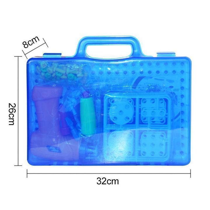 "Färgglatt elektriskt borrpussel leksak med skruvar och bräda för barn, kreativitet och lärande, barnleksaker över 3 år."