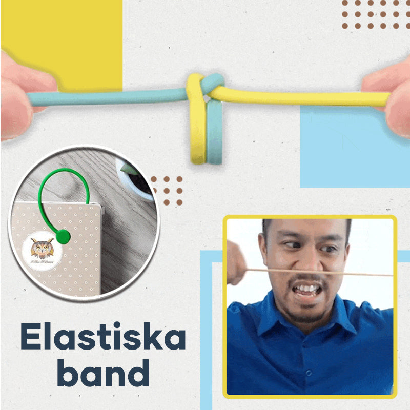 "Färggranna magnetiska kabelförvaringsband i silikon för smidig och stilren kabelhantering på skrivbordet."