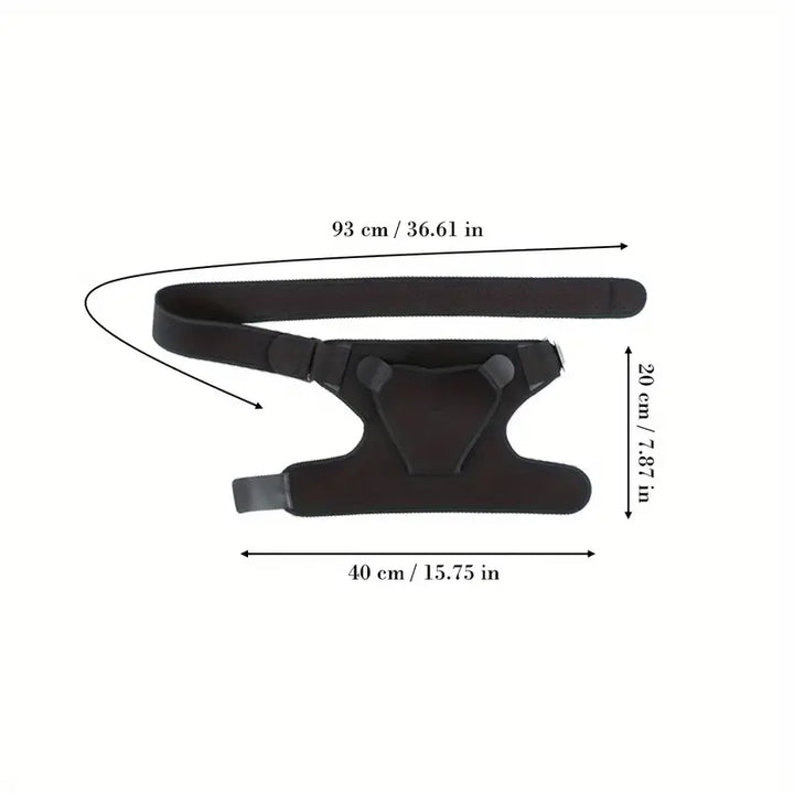 Flexibelt justerbart neopren axelskydd, andningsbart och lättviktigt, unisex design för träning och återhämtning.