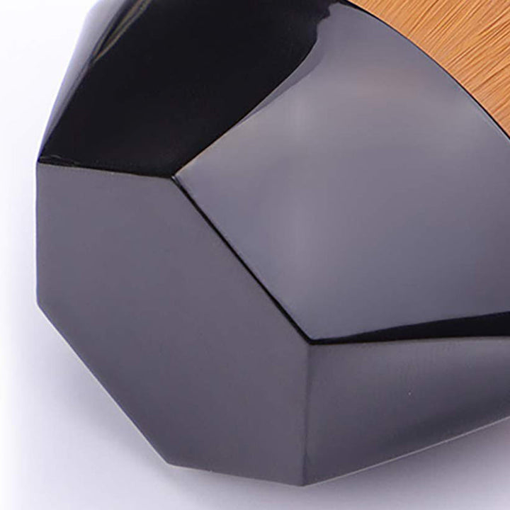 "Foundationborste hög densitet rosa/svart, elegant design för felfri sminkapplicering, perfekt för både kräm och flytande mak