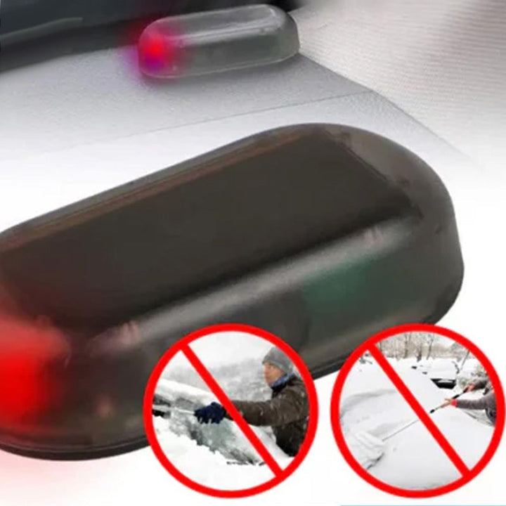 "Frostskyddsinstrument för bil, kompakt design, förhindrar is och snö på vindruta, säker vinterkörning."