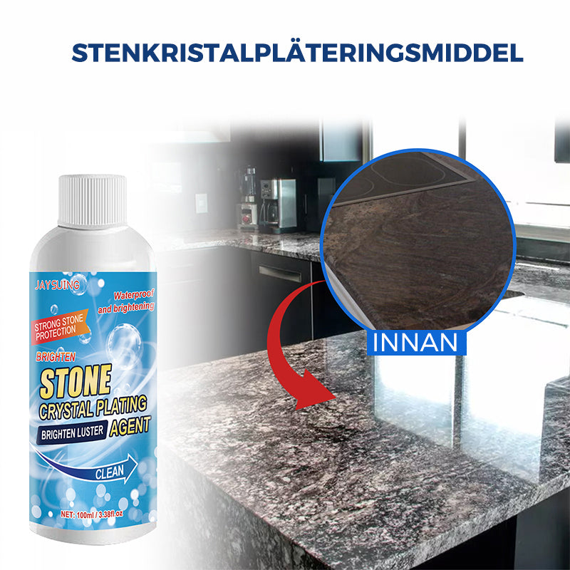 Gelformulerat stenfläckborttagningsmedel, perfekt för svåra fläckar på stenytor, enkelt att applicera, 100 ml flaska.