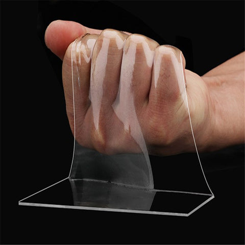 "Genomskinlig, självhäftande nanotejp rullad på spole, stark och återanvändbar, perfekt för hemmet, lätt att fästa"