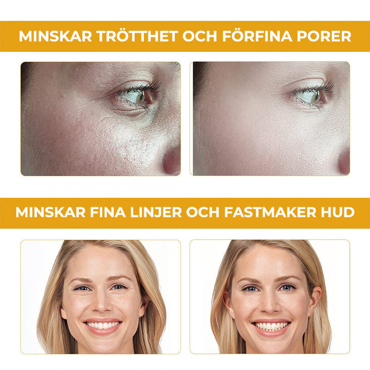 "Ginseng polypeptid hudvård, essensflaska på ljus bakgrund, främjar elasticitet och strålande hud."