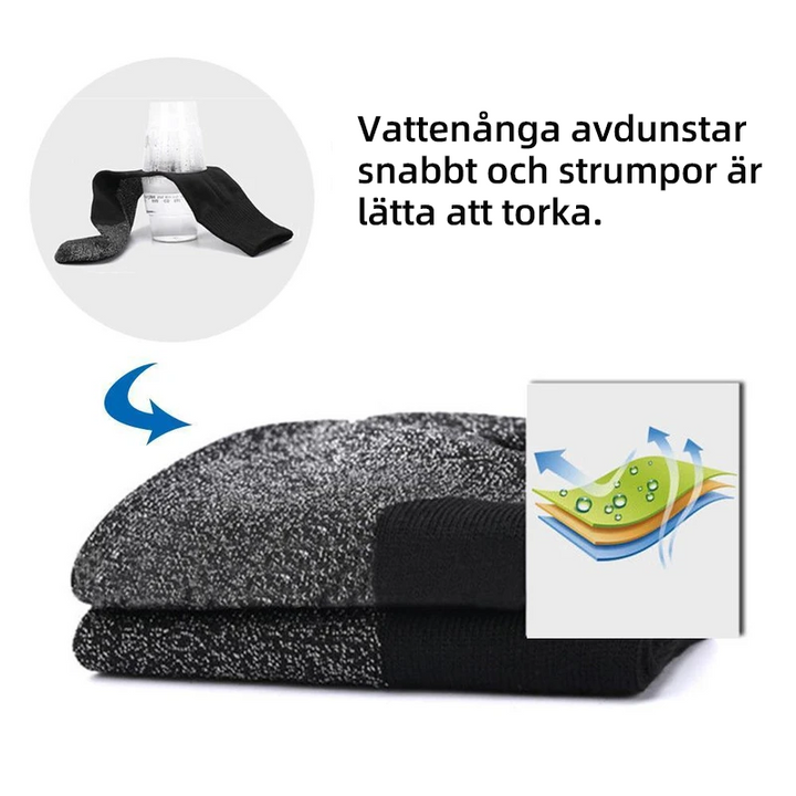 "Grå unisex komfortstrumpor i mjukt material för utomhusaktiviteter, passar under andra strumpor, S/M-L/XL storlekar."