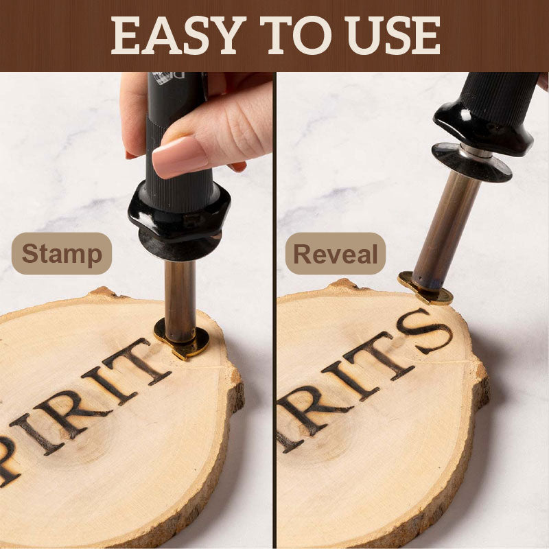 "Graveringsverktyg DIY-set för trä och täljning med 26 bokstäver och lödkolv, perfekt för kreativa projekt."
