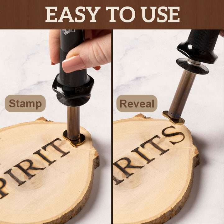 "Graveringsverktyg DIY-set för trä och täljning med 26 bokstäver och lödkolv, perfekt för kreativa projekt."