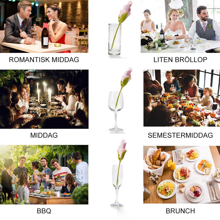 "Grön servetthållare med blomdesign och elegant utseende för borddukning, perfekt för alla tillfällen och dekoration."