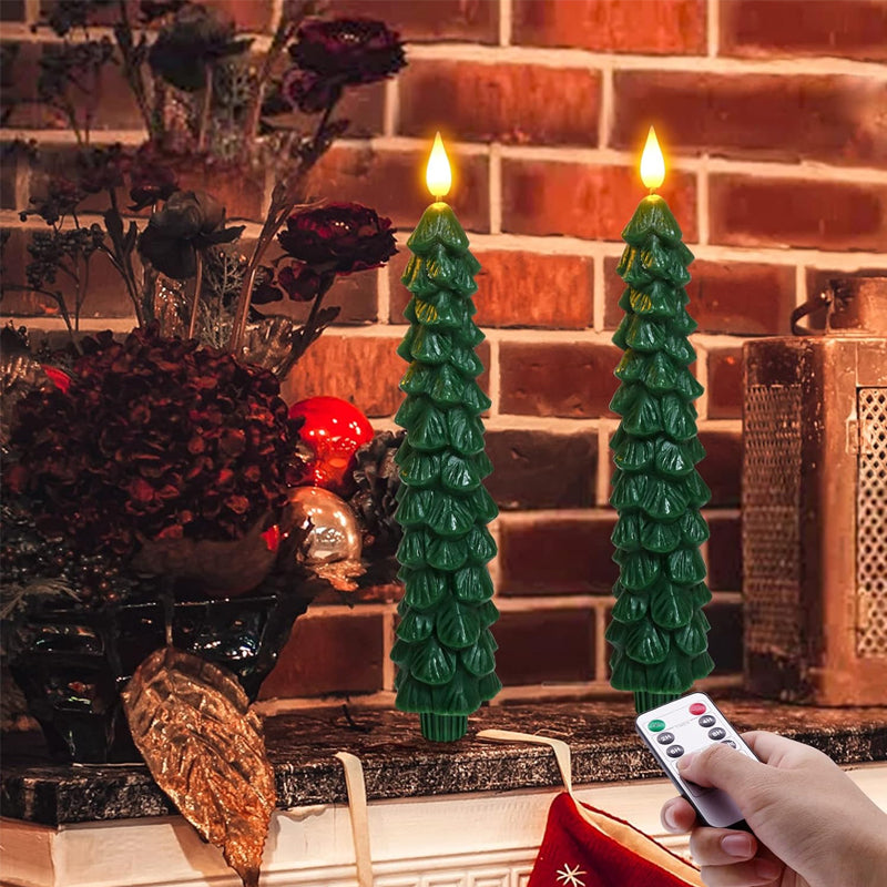 "Gröna LED-julgransljus med fjärrkontroll, sprider mysigt sken; perfekta för julstämning i hemmet, smutsfri design."