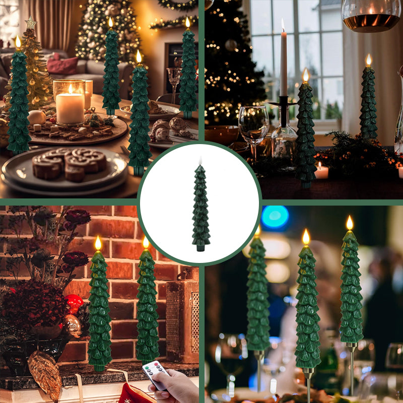 "Gröna LED-julgransljus med fjärrkontroll, sprider mysigt sken; perfekta för julstämning i hemmet, smutsfri design."