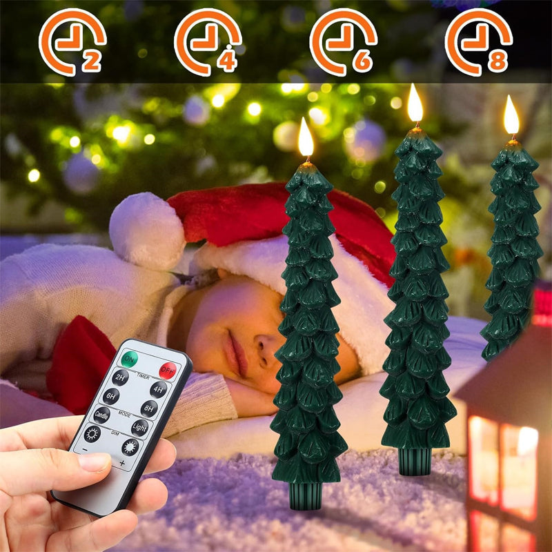 "Gröna LED-julgransljus med fjärrkontroll, sprider mysigt sken; perfekta för julstämning i hemmet, smutsfri design."