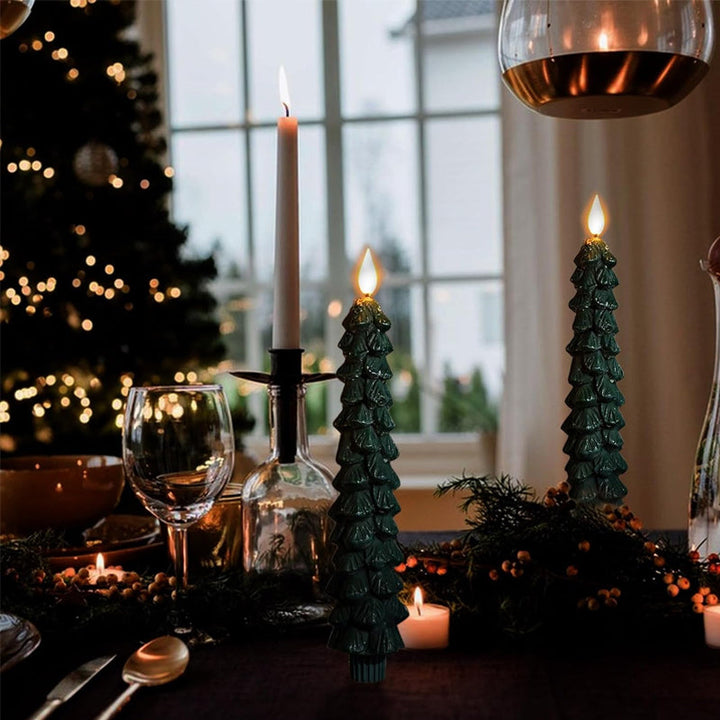 "Gröna LED-julgransljus med fjärrkontroll, sprider mysigt sken; perfekta för julstämning i hemmet, smutsfri design."