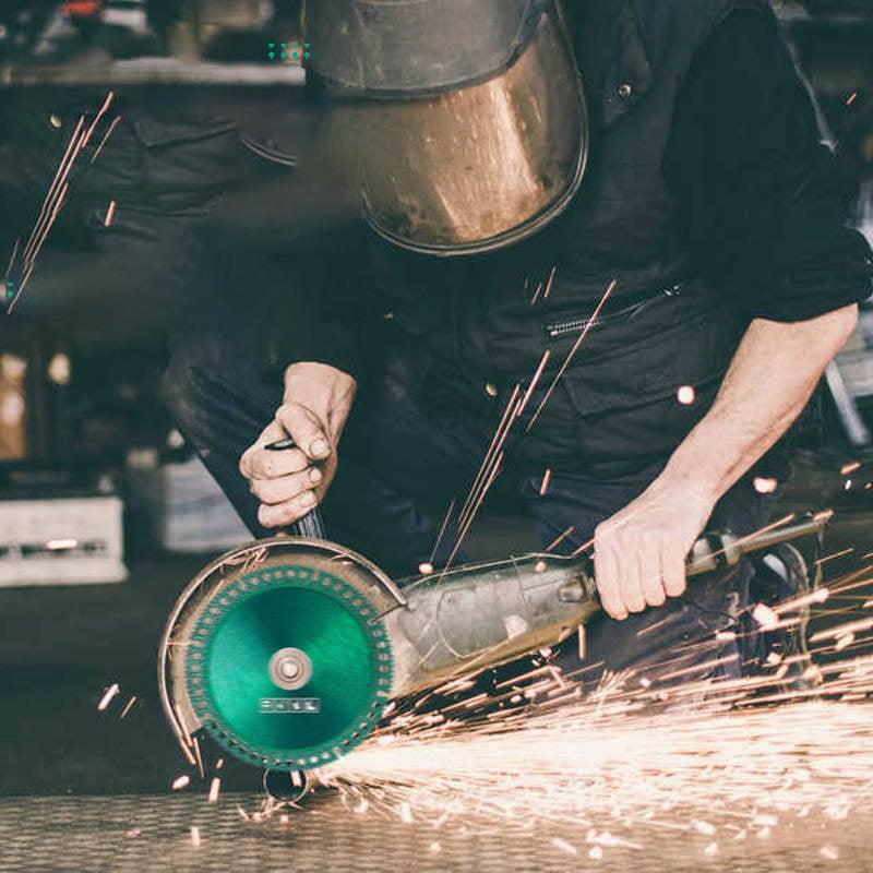 "Grönt diamantskärblad för verktyg, 100 mm, 2 mm tjockt, för precisionsskärning av kakel och marmor, multifunktionellt."