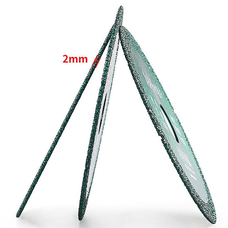 "Grönt diamantskärblad för verktyg, 100 mm, 2 mm tjockt, för precisionsskärning av kakel och marmor, multifunktionellt."