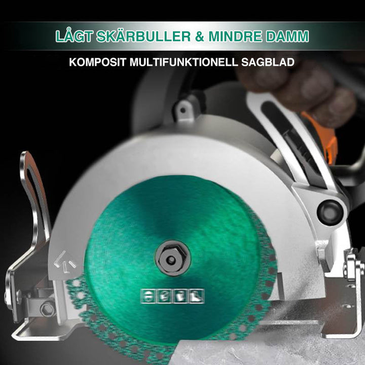 "Grönt diamantskärblad för verktyg, 100 mm, 2 mm tjockt, för precisionsskärning av kakel och marmor, multifunktionellt."