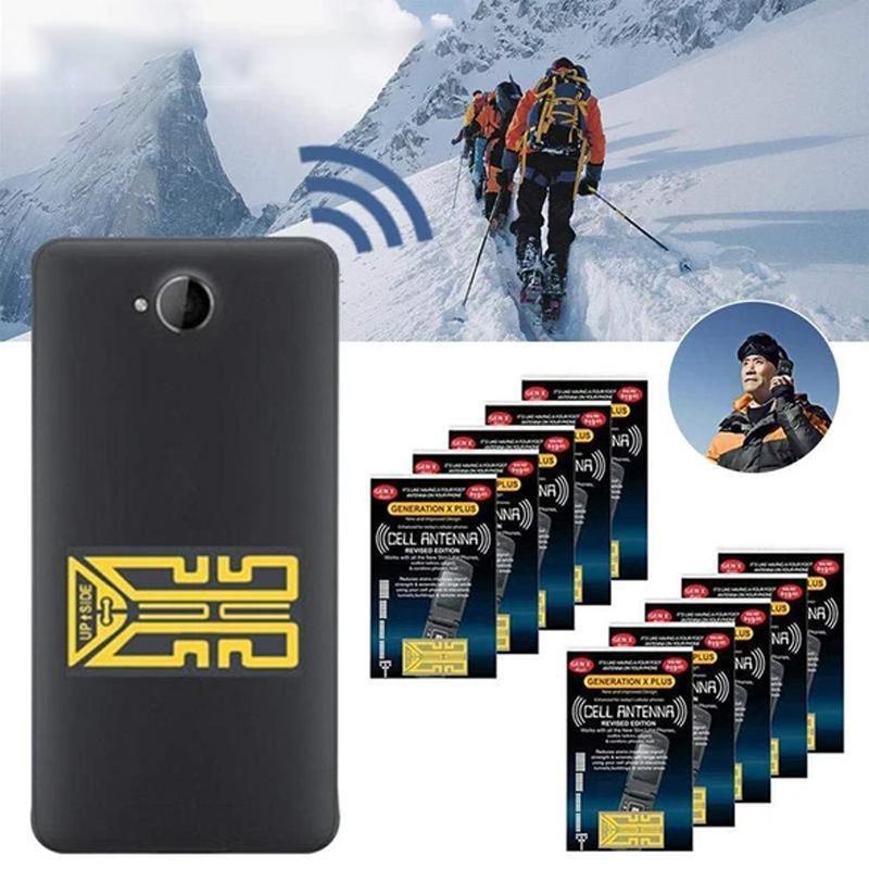 "Gyllene mobiltelefon signalförstärkare, kompakt enhet, förbättrar mottagning och samtalskvalitet med 4-band stöd."