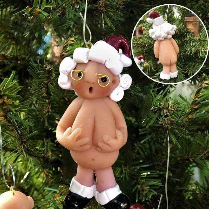 "Handgjord jultomte i harts, färgglad och väderbeständig dekoration för julstämning hemma."