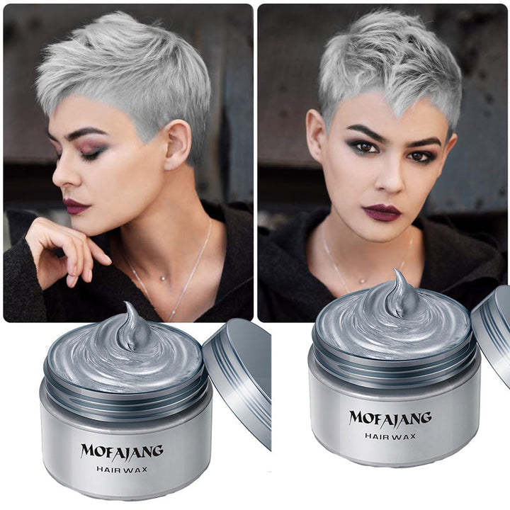 "Hårfärgsvax med livfulla färger för kreativ styling, naturliga ingredienser och enkel applicering hemma."