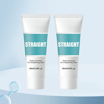 "Hårutslätningskräm ger mjukt, glänsande hår, reducerar frissighet och vårdar med naturliga ingredienser för silkeslent resul