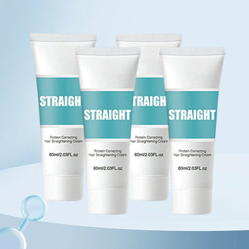 "Hårutslätningskräm ger mjukt, glänsande hår, reducerar frissighet och vårdar med naturliga ingredienser för silkeslent resul