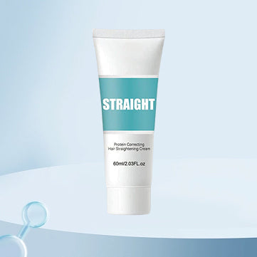 "Hårutslätningskräm ger mjukt, glänsande hår, reducerar frissighet och vårdar med naturliga ingredienser för silkeslent resul