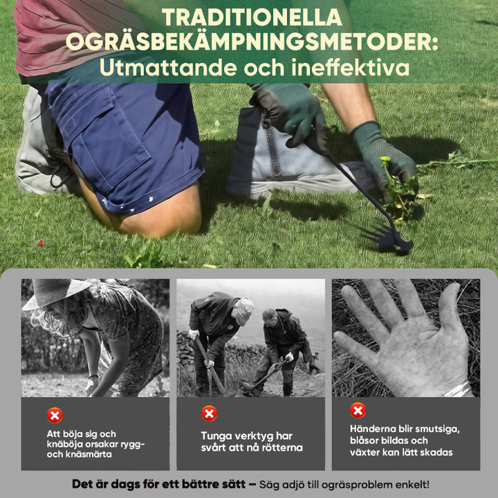 "Haveredskap för ogräsutdragning, lätt och effektiv, designad för trädgårdsarbete, utrustad med förlängningsfunktion."