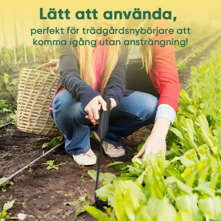 "Haveredskap för ogräsutdragning, lätt och effektiv, designad för trädgårdsarbete, utrustad med förlängningsfunktion."