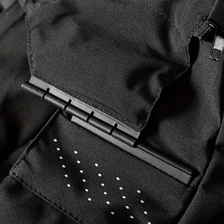 Grön packbar regnjacka för herr, mångsidig fritidsjacka, ytterkläder