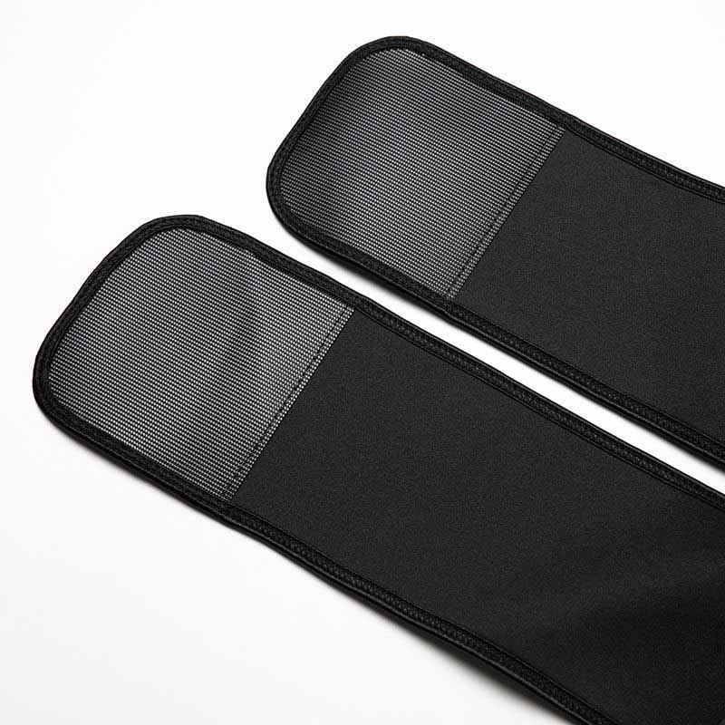 Herr neopren bastuväst med dragkedja och midjeband, svart design, förbättrar hållning och maximerar kaloriförbränning.