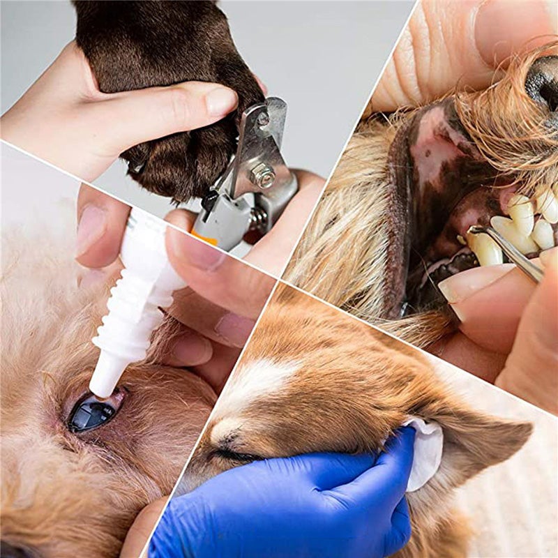 "Högkvalitativ flanell hängmatta för husdjur, säker och bekväm för hund- och kattklippning, blå färg, storlek M."